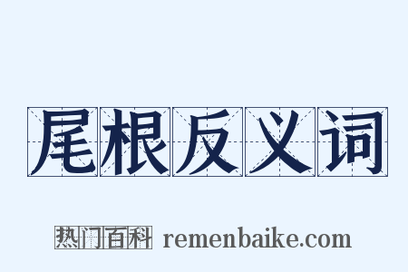 尾根反义词是什么意思的图片